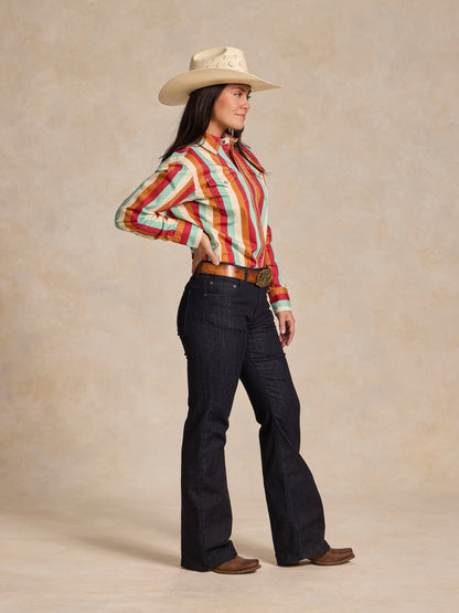 Schaefer Outfitter Women's Western Stretch Snap Shirt