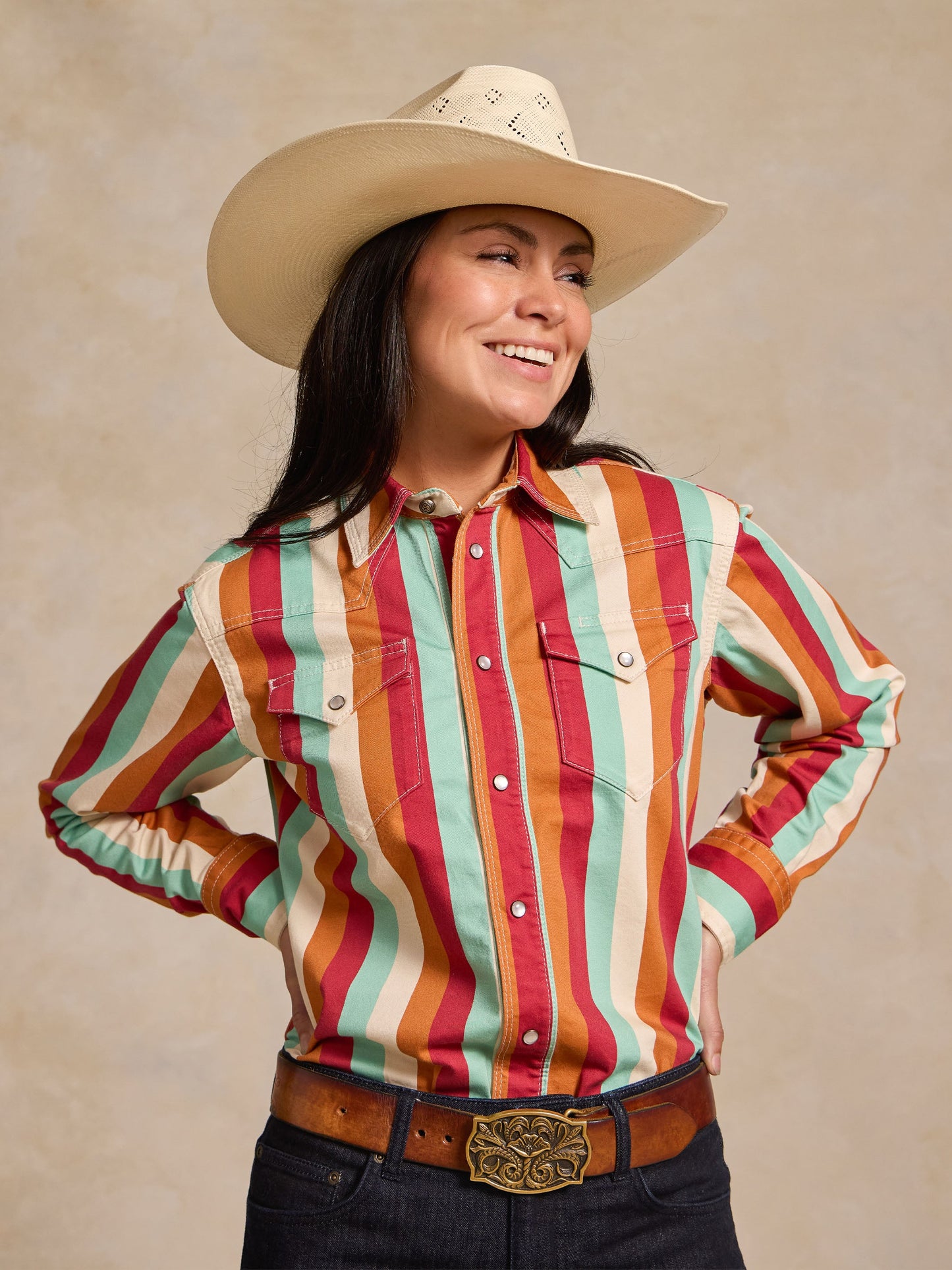 Schaefer Outfitter Women's Western Stretch Snap Shirt