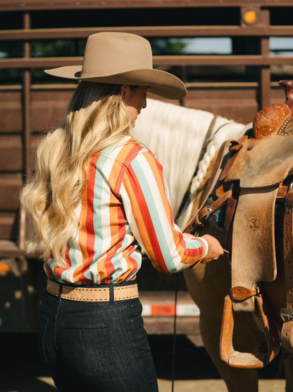 Schaefer Outfitter Women's Western Stretch Snap Shirt