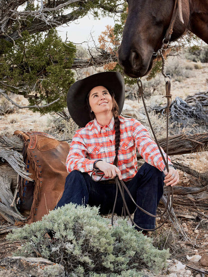 Schaefer Outfitter Women's RangeTek Western Guide Snap Shirt