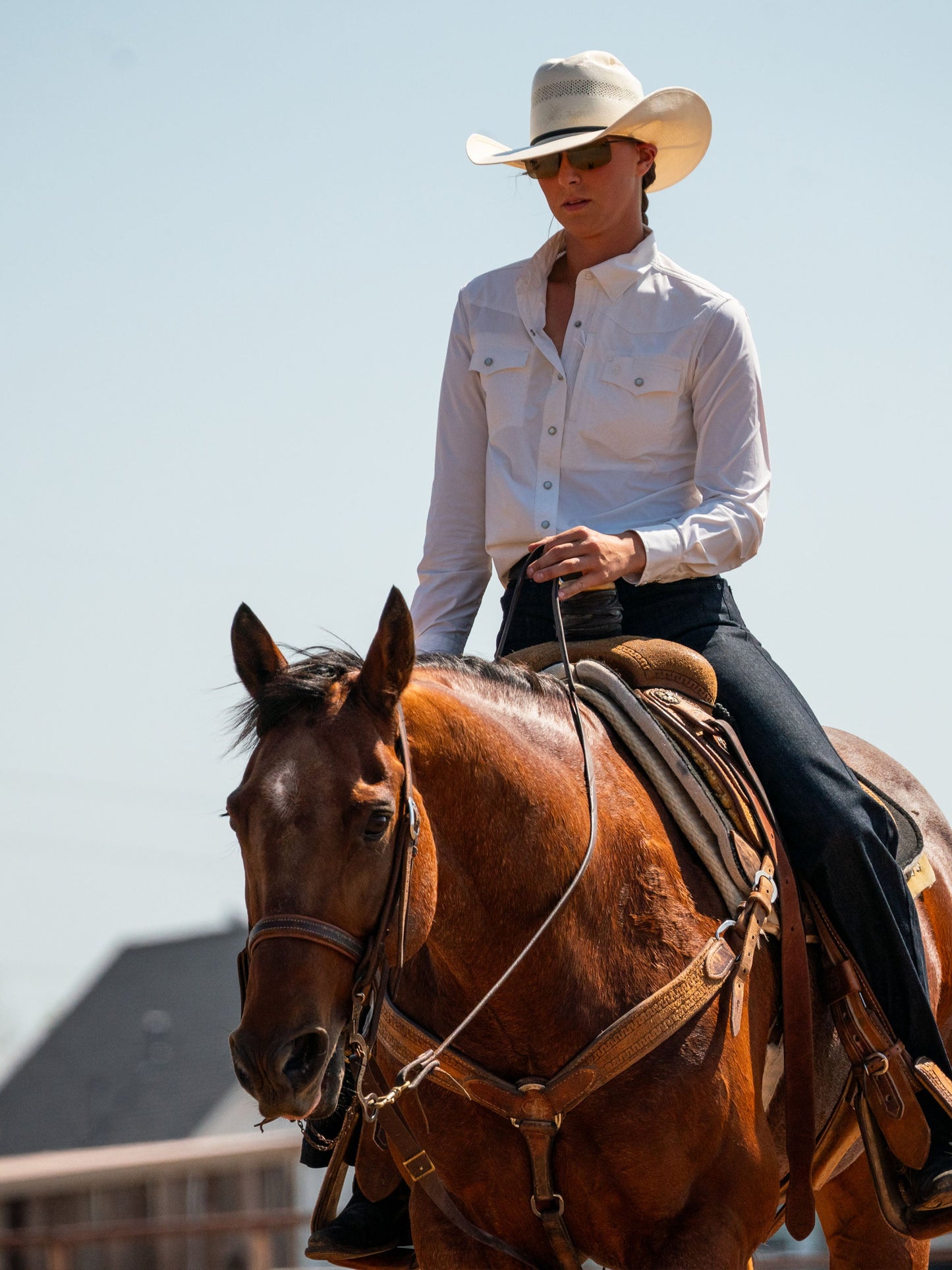 Schaefer Outfitter Women's RangeTek Western Guide Snap Shirt