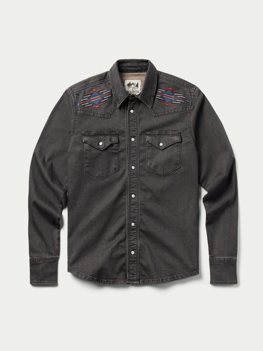 Schaefer Outfitter Women's Embroidered Denim Snap Shirt