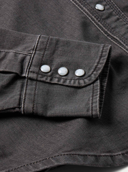 Schaefer Outfitter Women's Embroidered Denim Snap Shirt