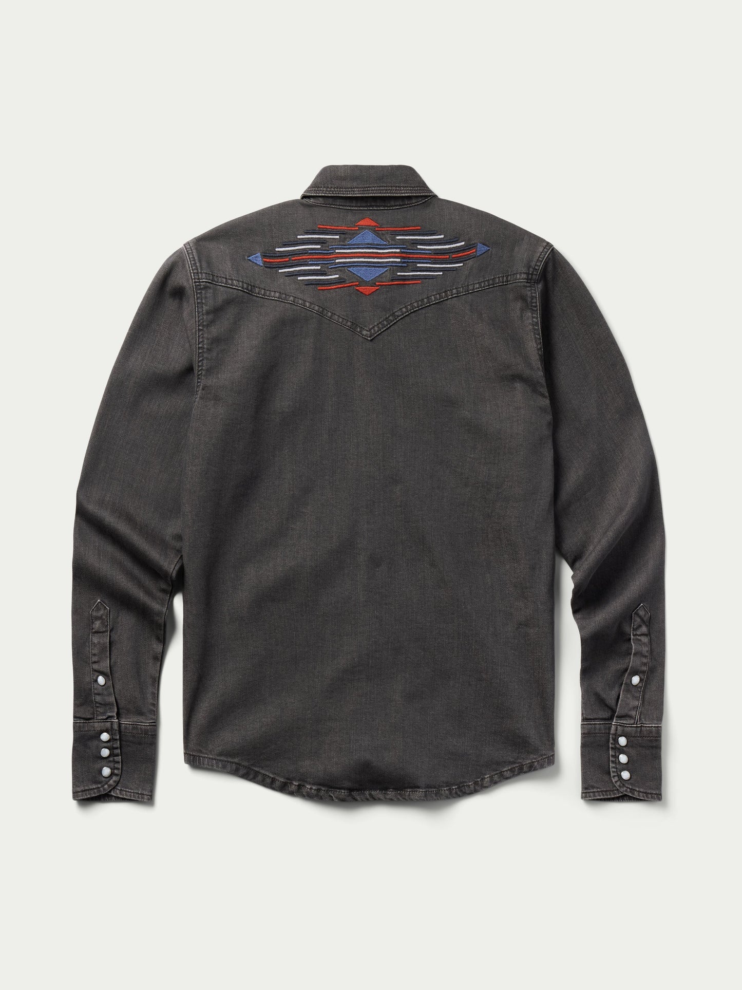 Schaefer Outfitter Women's Embroidered Denim Snap Shirt