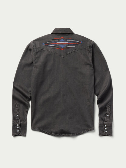 Schaefer Outfitter Women's Embroidered Denim Snap Shirt