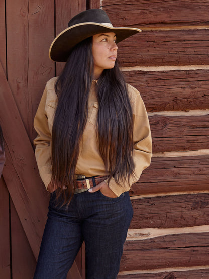 Schaefer Outfitter Women's Western Denim Snap Shirt