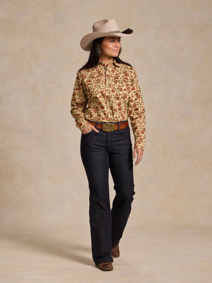 Schaefer Outfitter Women's Western Stretch Snap Shirt