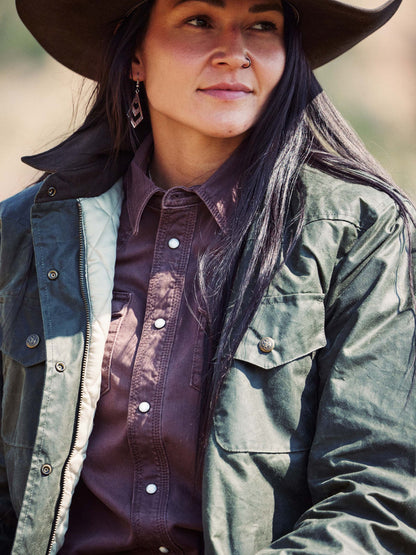 Schaefer Outfitter Women's Western Denim Snap Shirt