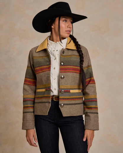 Schaefer Outfitter Women's Las Cruces Jacket With Leather Collar