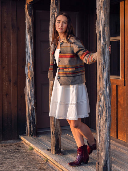 Schaefer Outfitter Women's Las Cruces Jacket With Leather Collar