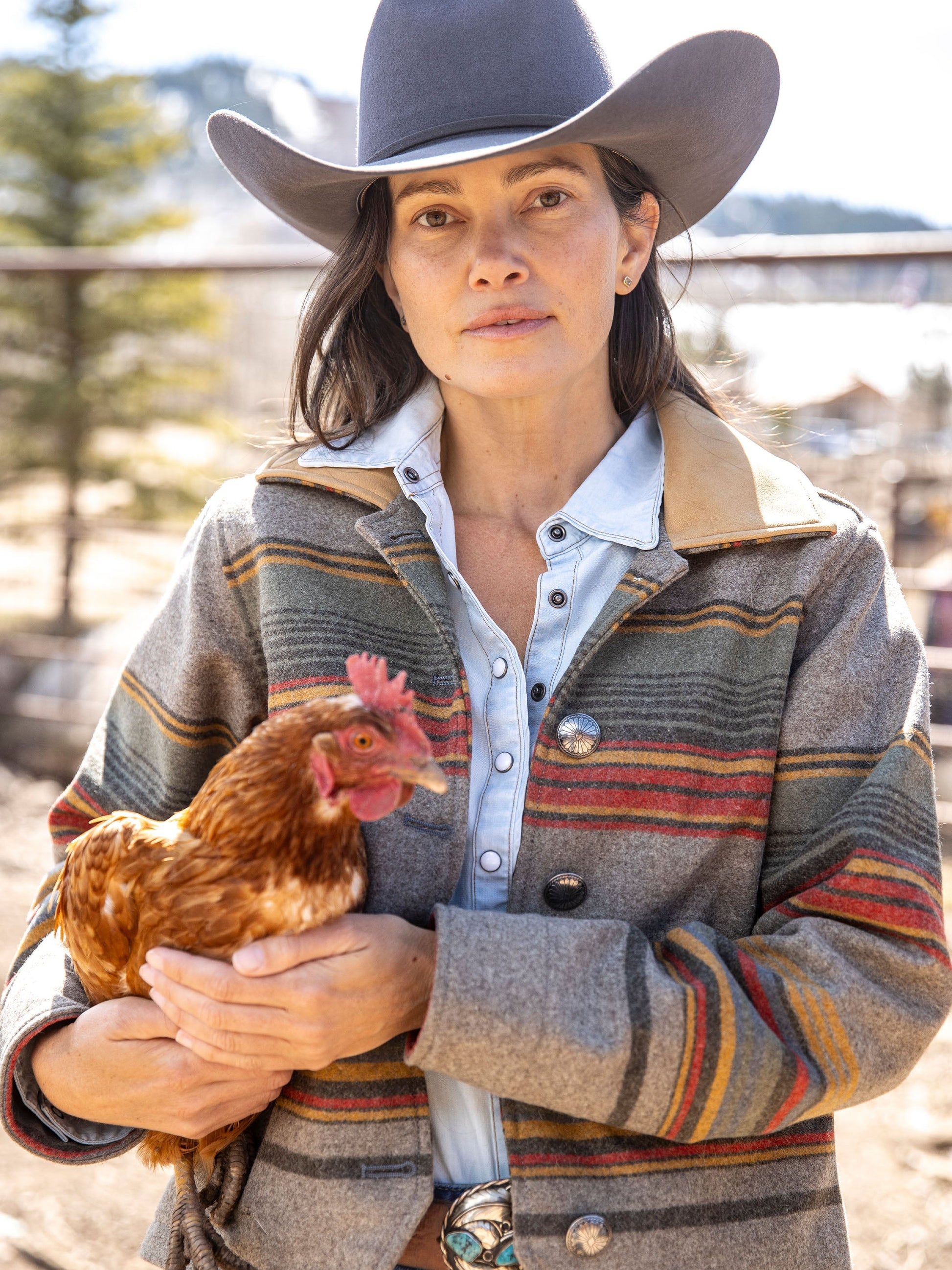 Schaefer Outfitter Women's Las Cruces Jacket With Leather Collar