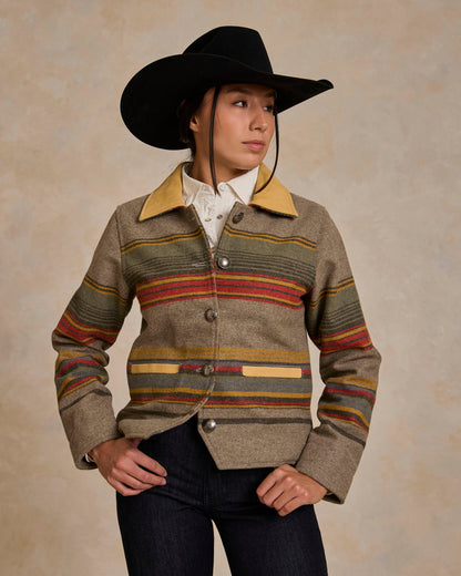 Schaefer Outfitter Women's Las Cruces Jacket With Leather Collar