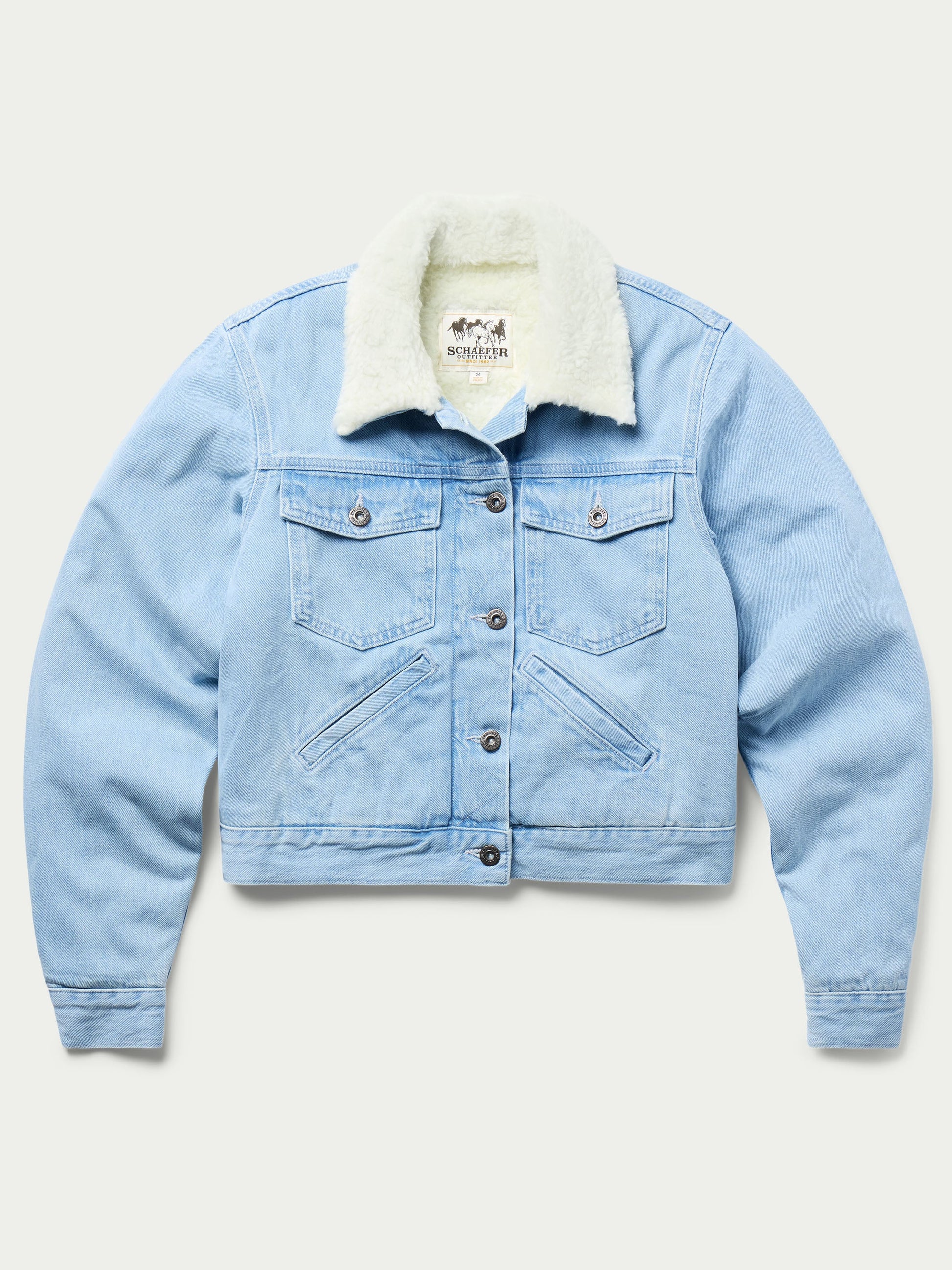 Schaefer Outfitter Women's Sherpa Lined Denim Jacket