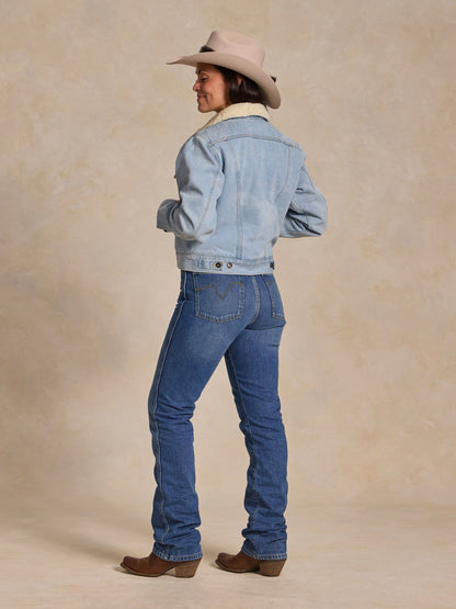 Schaefer Outfitter Women's Sherpa Lined Denim Jacket
