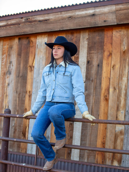 Schaefer Outfitter Women's Sherpa Lined Denim Jacket