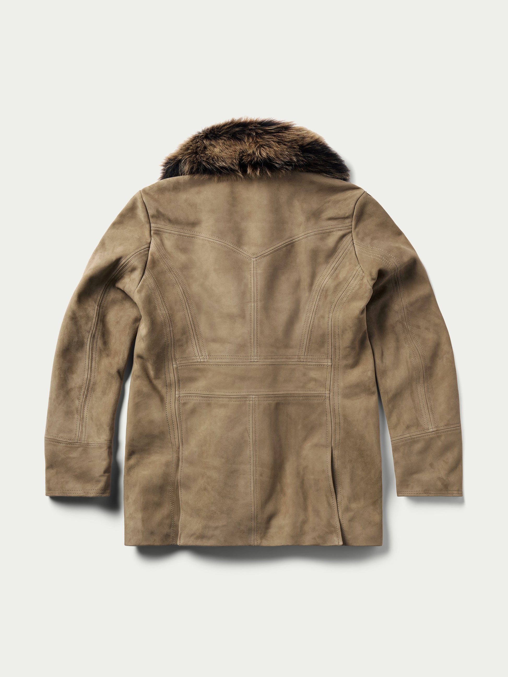 Schaefer Outfitter Women's Suede Coat With Toscana Shearling Collar
