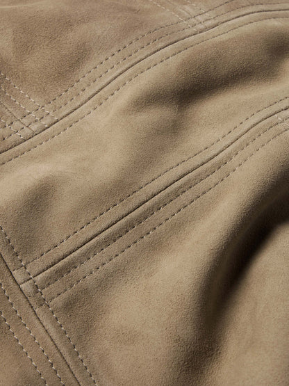 Schaefer Outfitter Women's Suede Coat With Toscana Shearling Collar