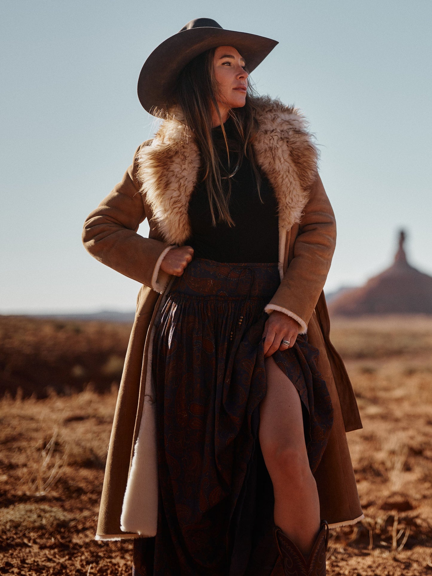 Schaefer Outfitter Women's Long Shearling Coat