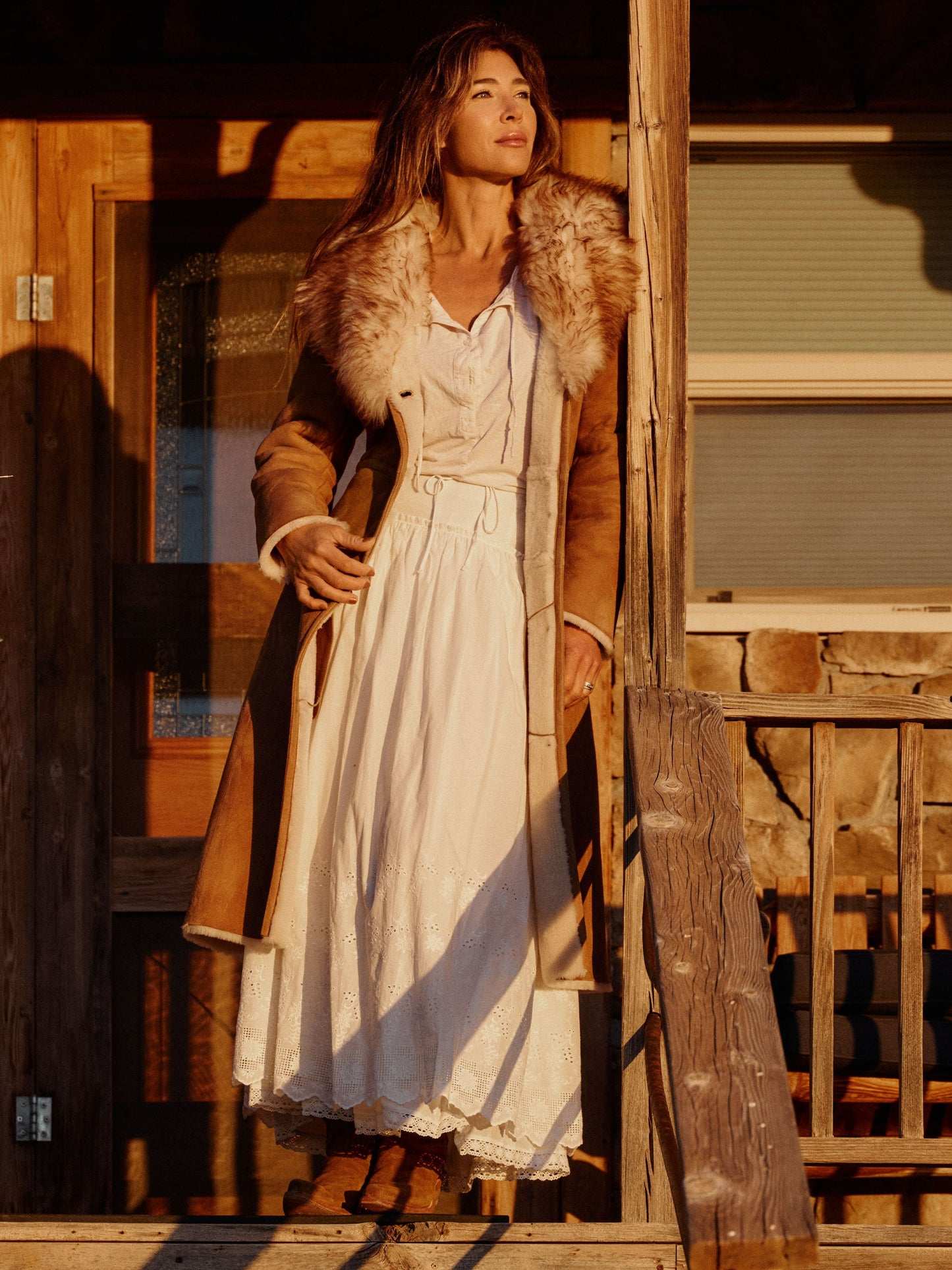 Schaefer Outfitter Women's Long Shearling Coat