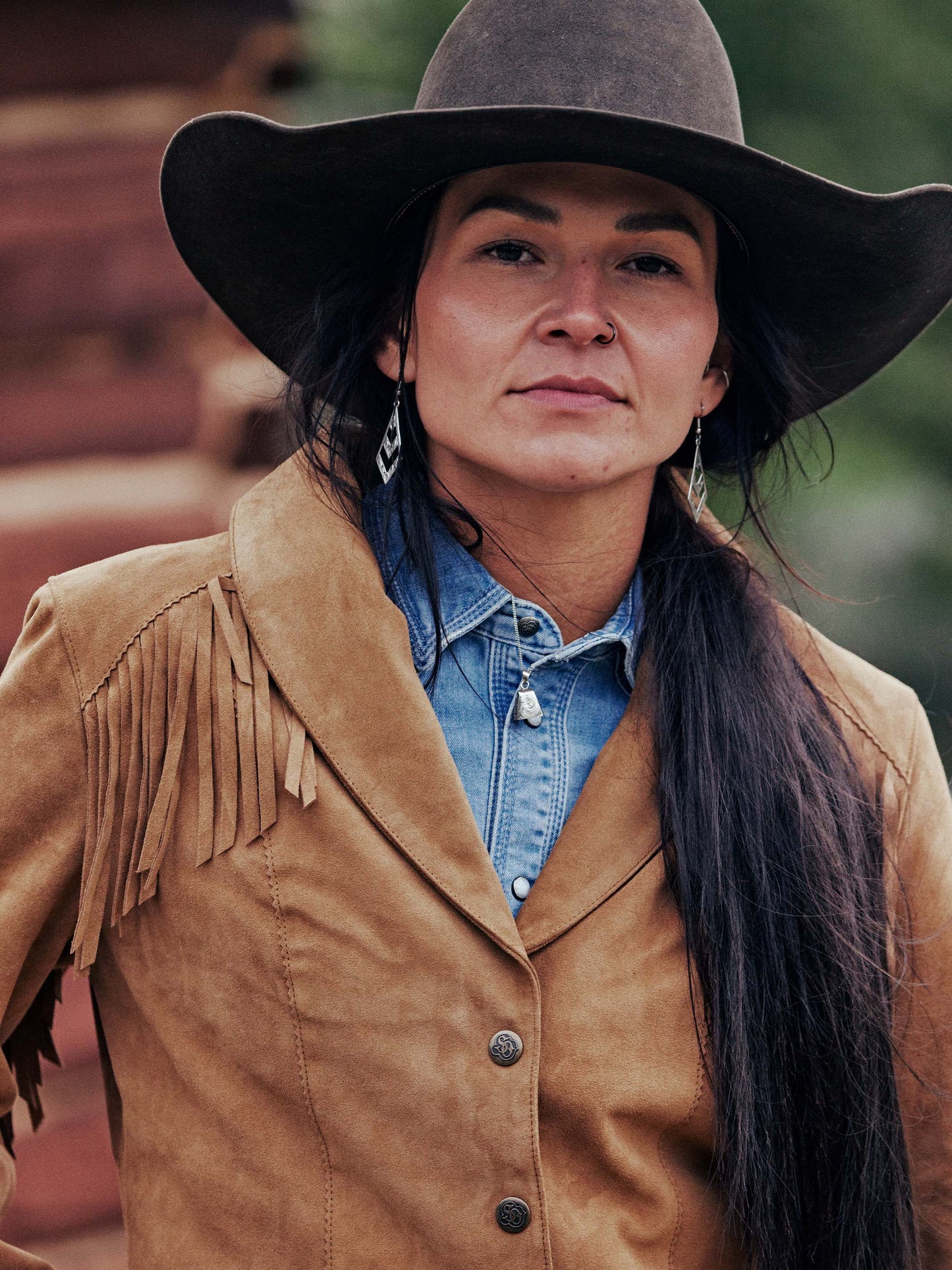 Schaefer Outfitter Women's Suede Fringe Jacket