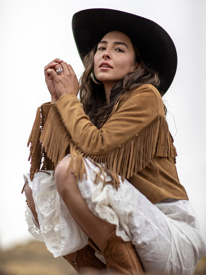 Schaefer Outfitter Women's Suede Fringe Jacket