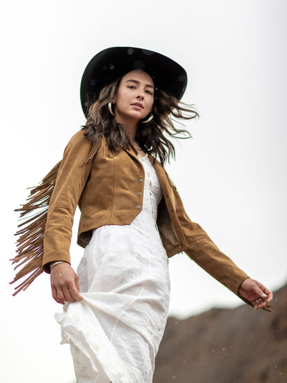 Schaefer Outfitter Women's Suede Fringe Jacket