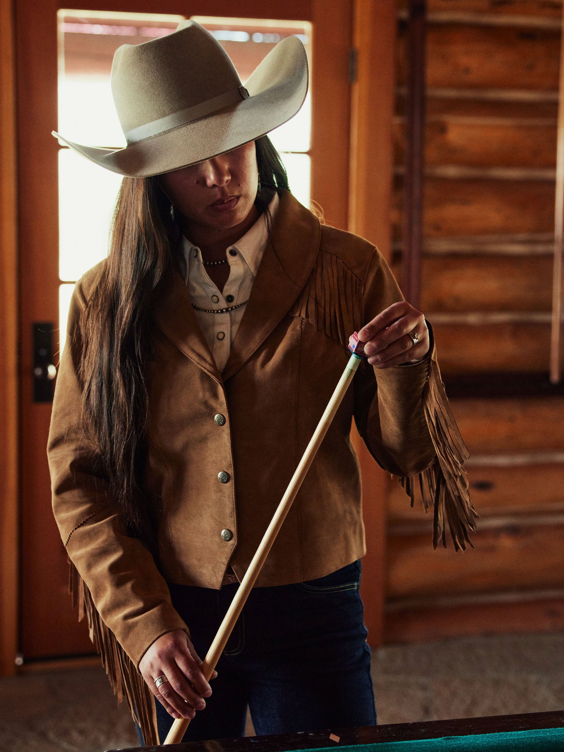 Schaefer Outfitter Women's Suede Fringe Jacket