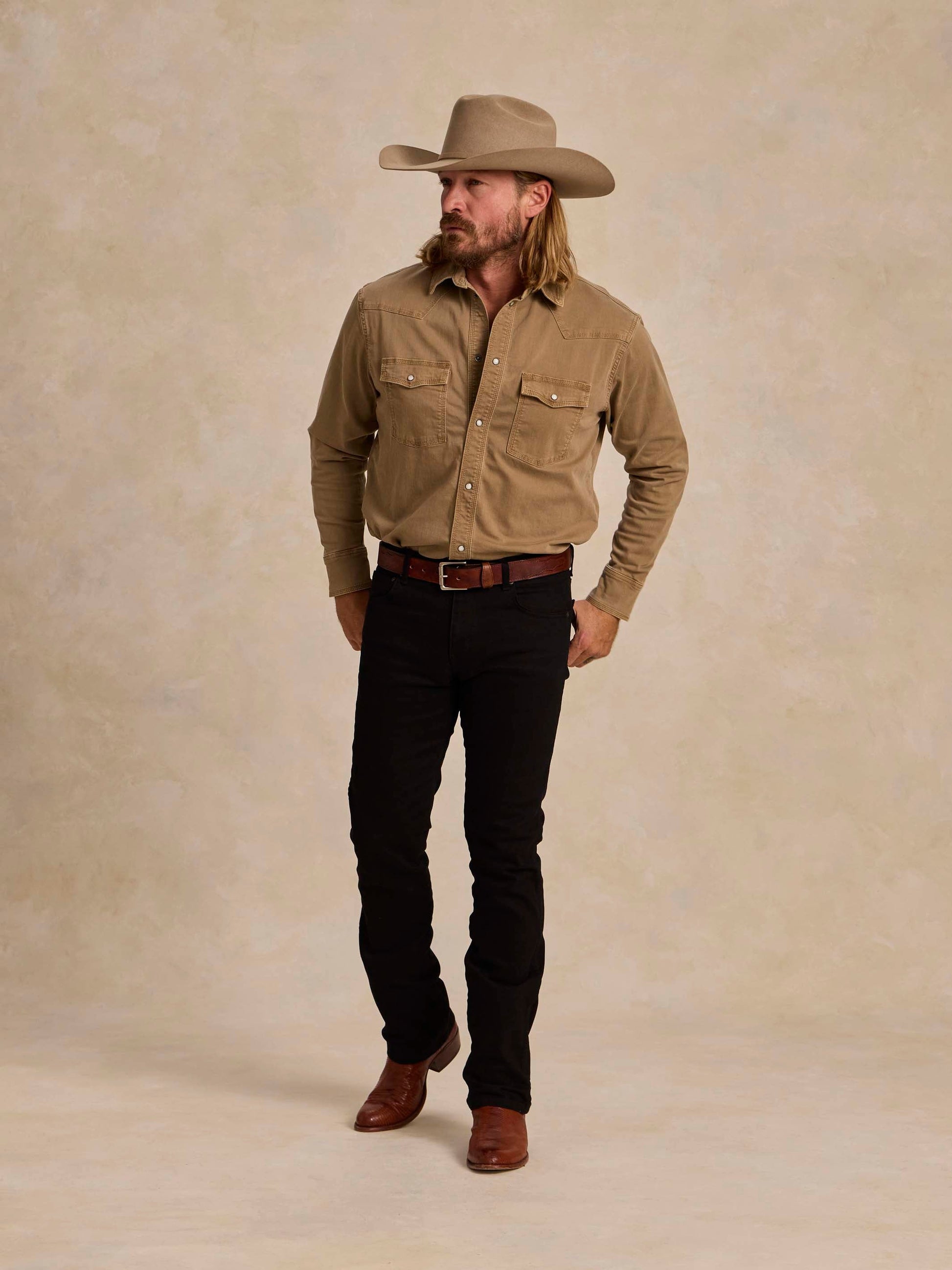 Schaefer Outfitter Western Denim Snap Shirt