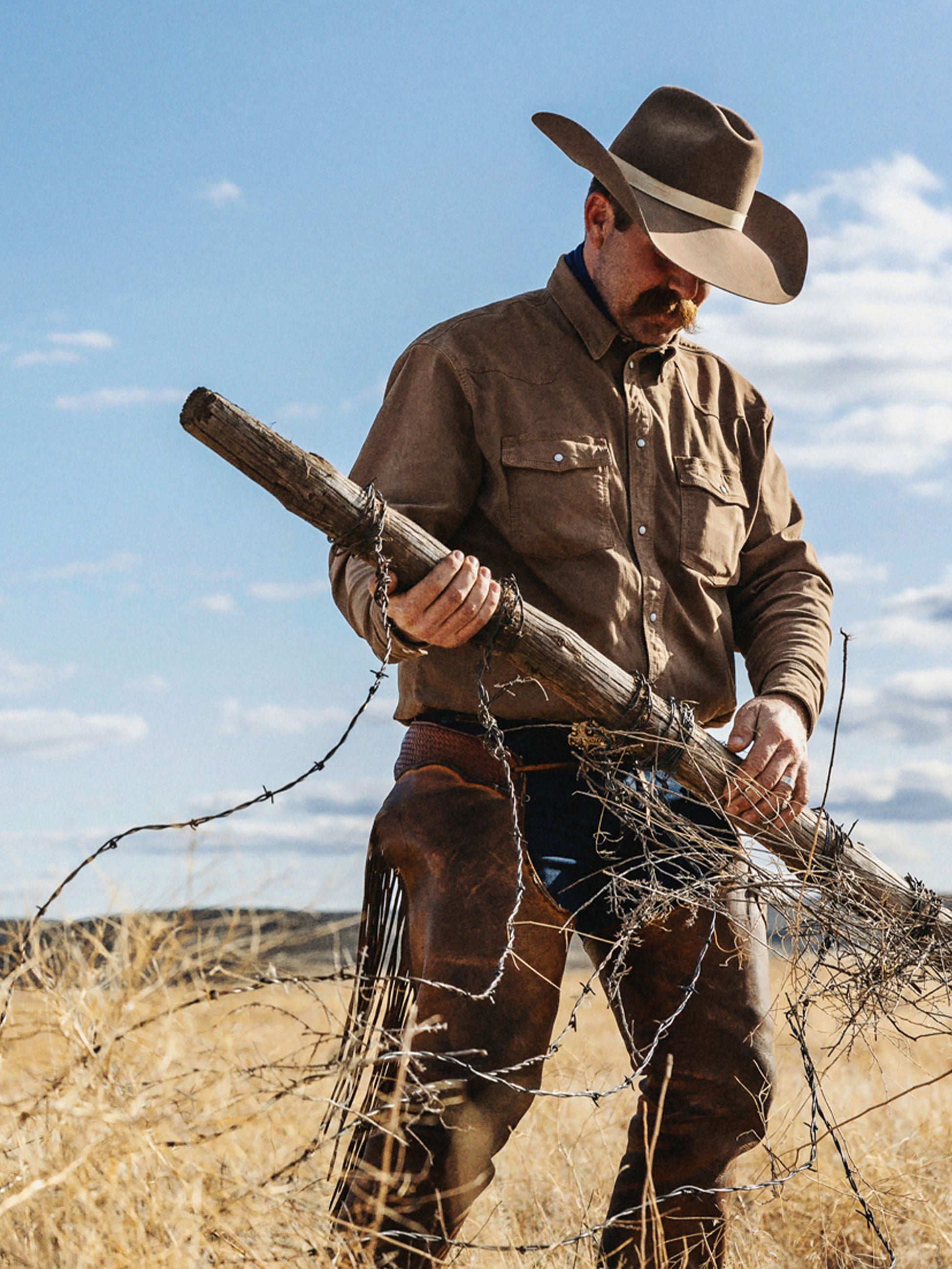 Schaefer Outfitter Western Denim Snap Shirt