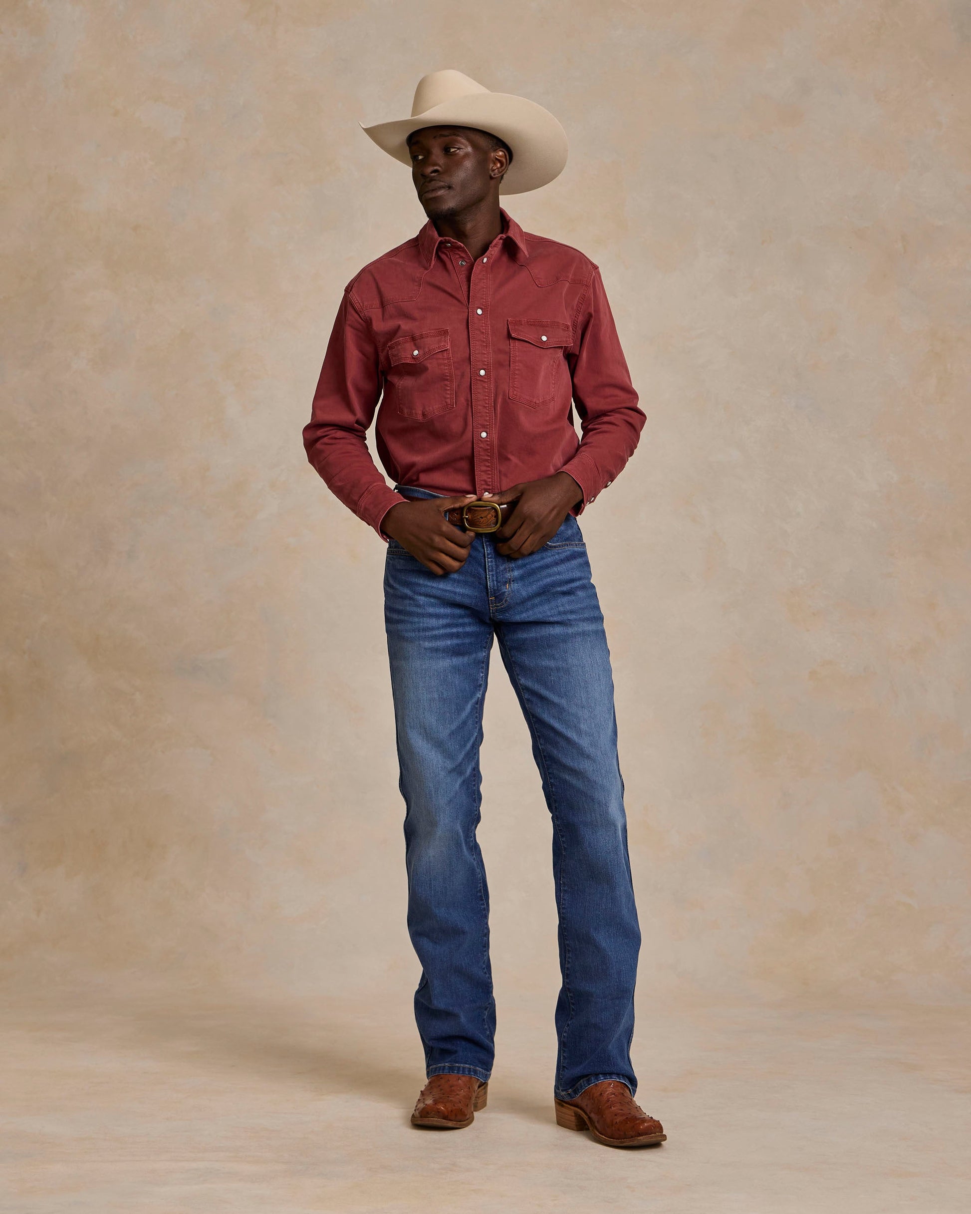 Schaefer Outfitter Western Denim Snap Shirt