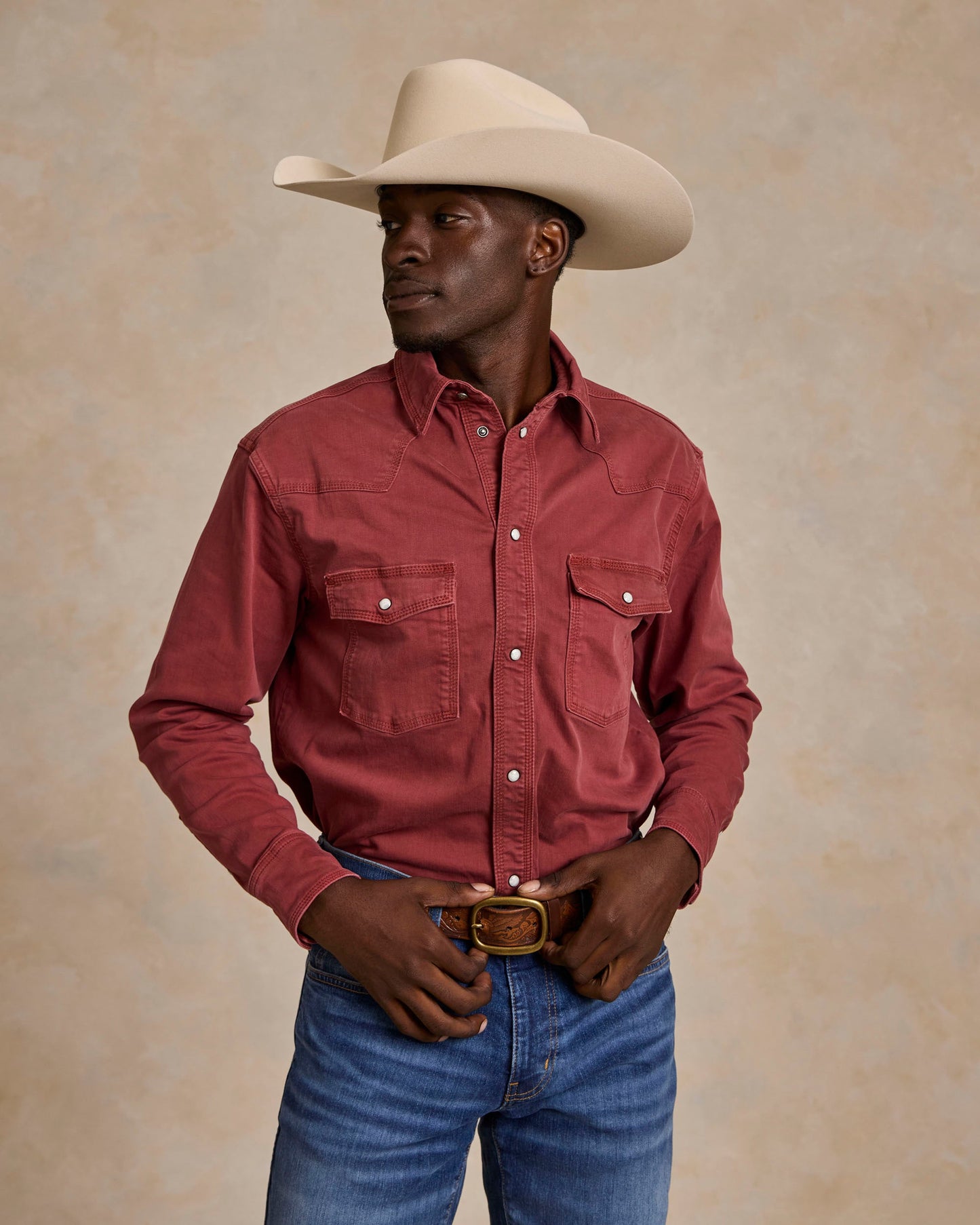Schaefer Outfitter Western Denim Snap Shirt