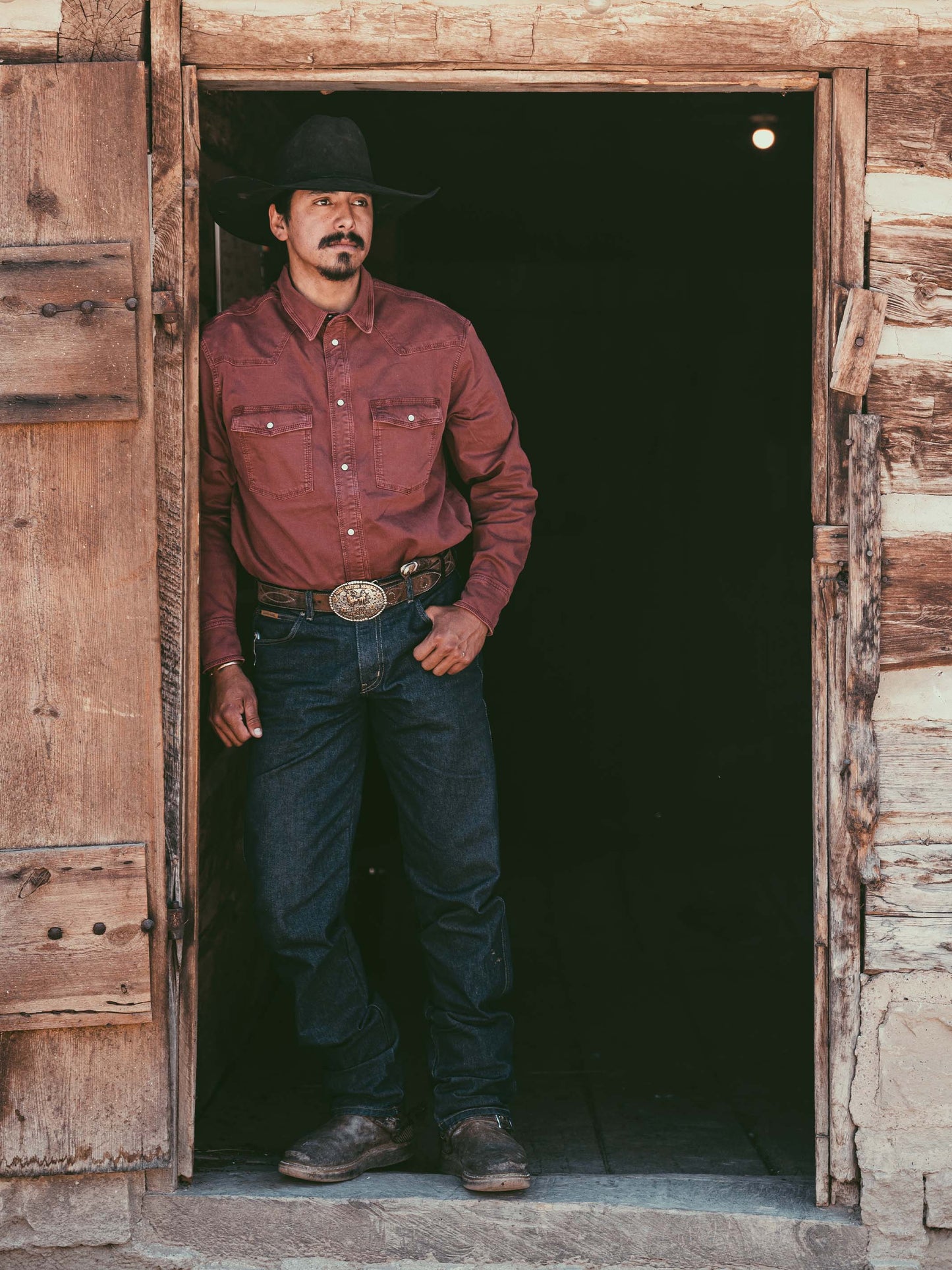 Schaefer Outfitter Western Denim Snap Shirt