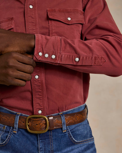 Schaefer Outfitter Western Denim Snap Shirt