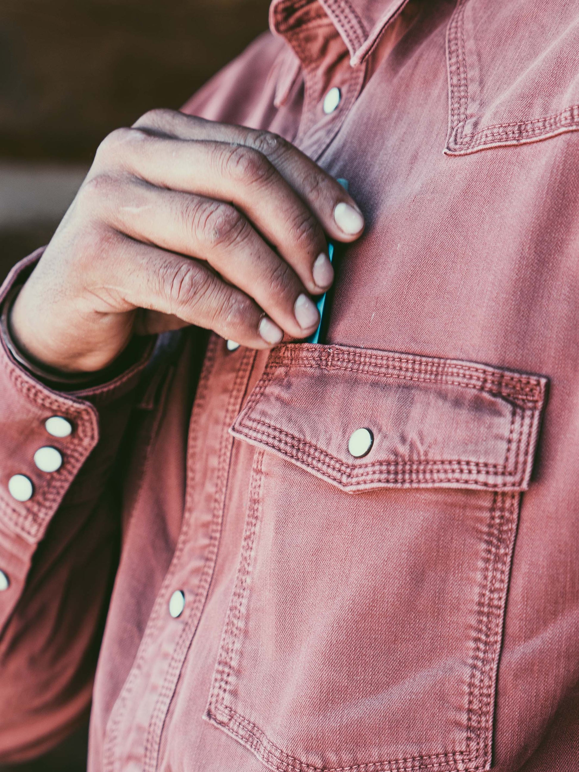 Schaefer Outfitter Western Denim Snap Shirt