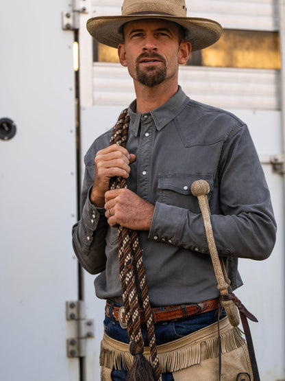 Schaefer Outfitter Western Denim Snap Shirt