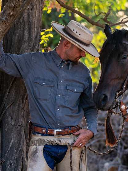 Schaefer Outfitter Western Denim Snap Shirt