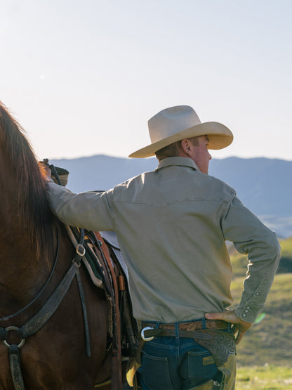 Schaefer Outfitter Western Denim Snap Shirt