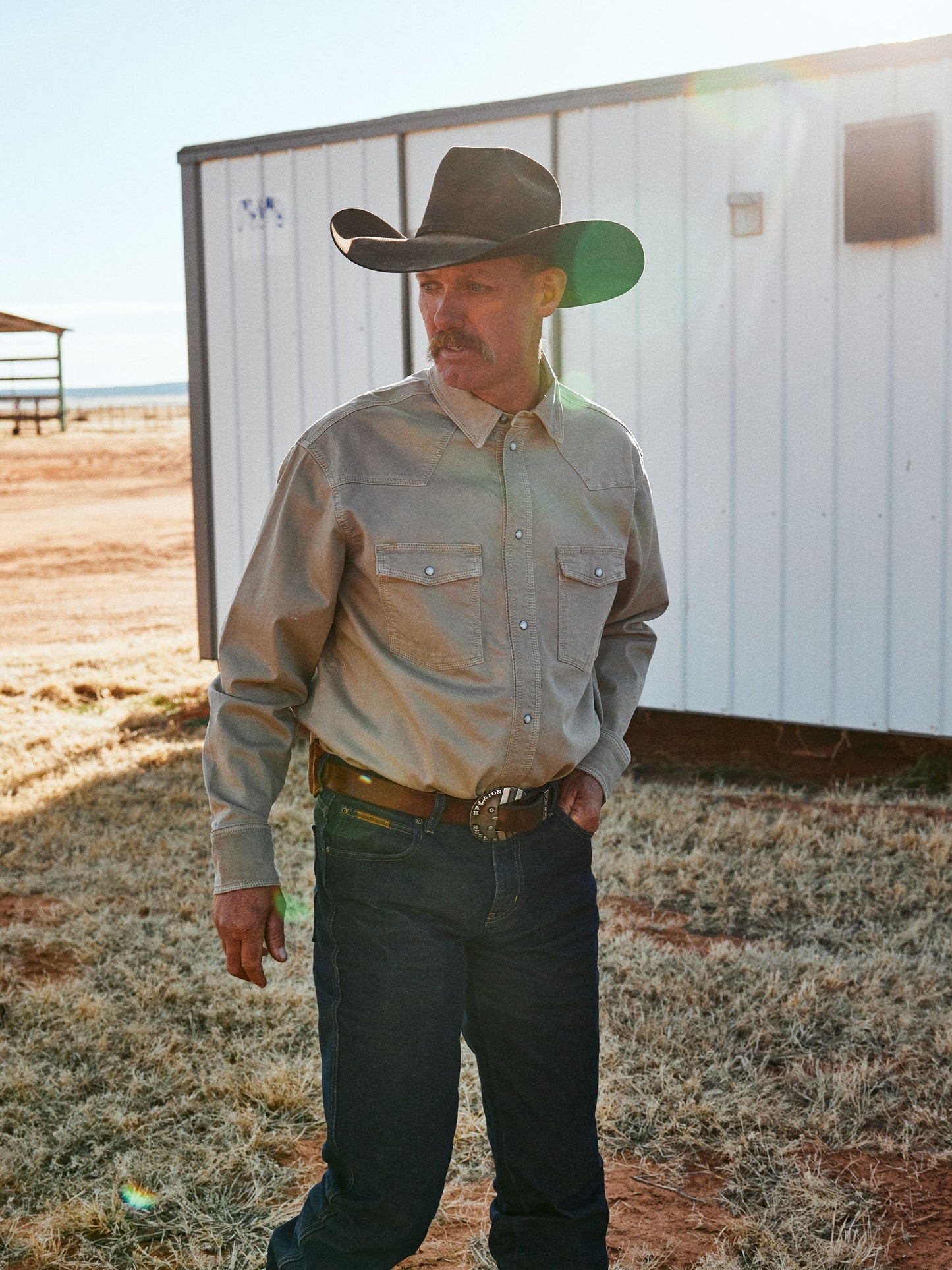 Schaefer Outfitter Western Denim Snap Shirt
