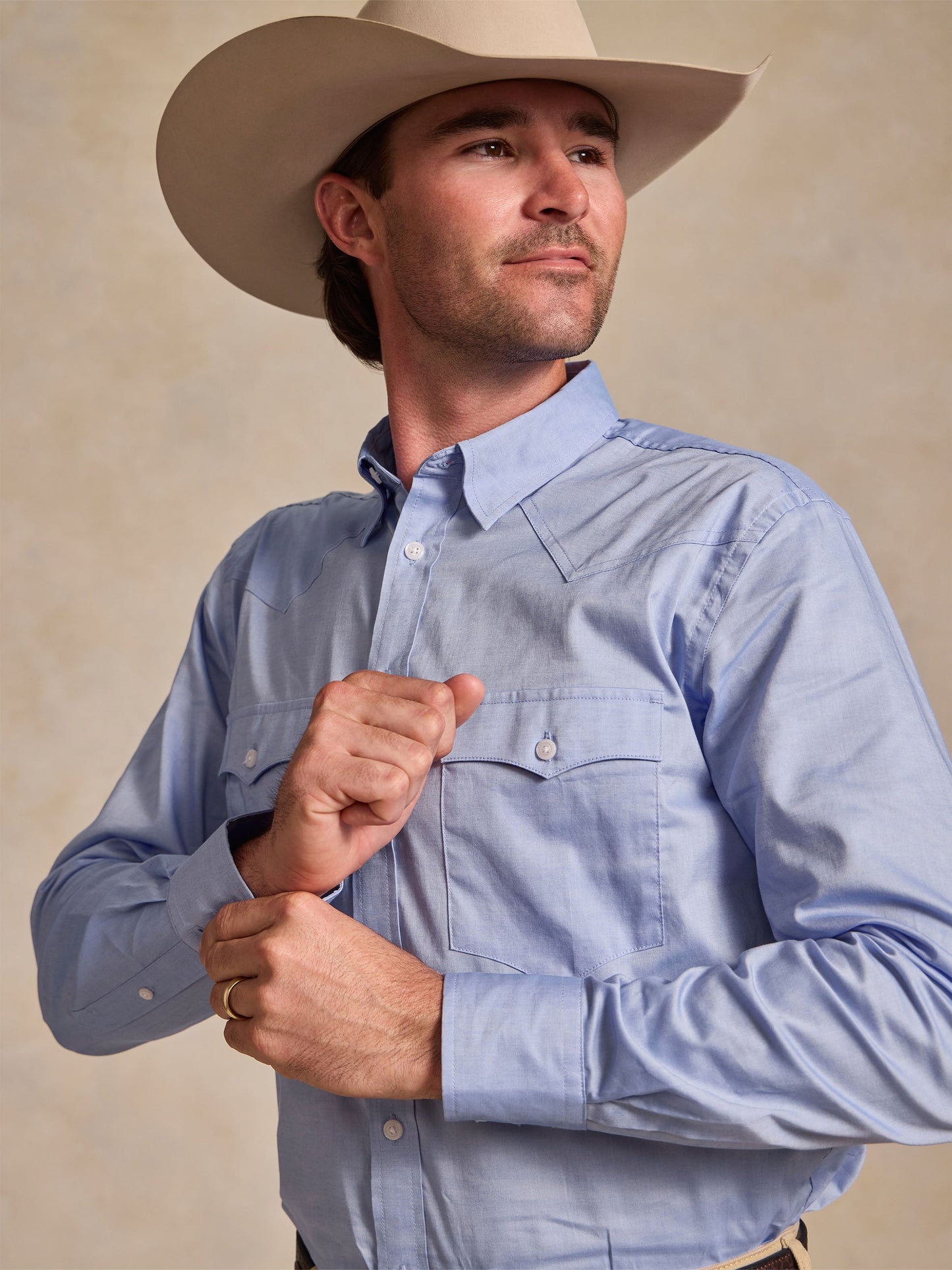 Schaefer Outfitter Classic Western Pinpoint Button-Down